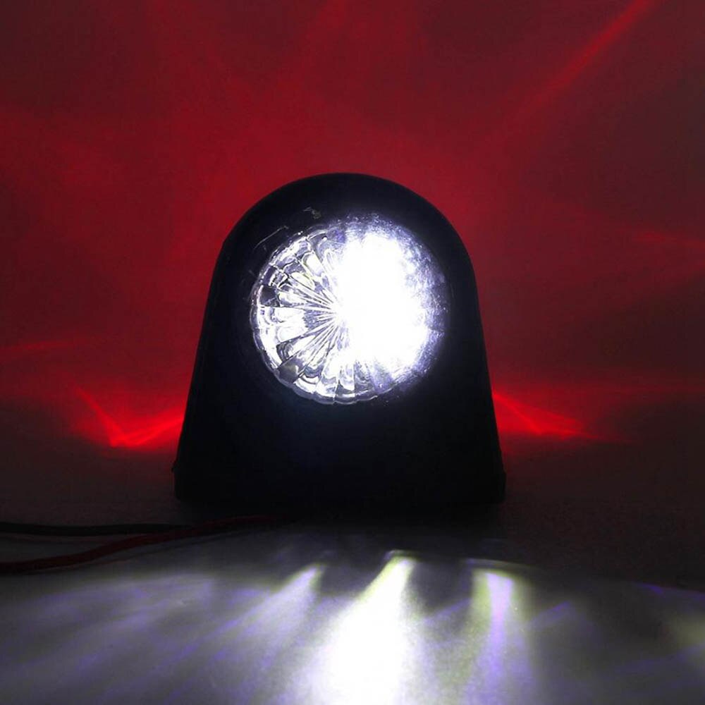 Side Marker Light 10-30V Car Truck LED Marker Light Rubber Plastic Double Side Indicator Lamps Red White for Trailer Lorry Van