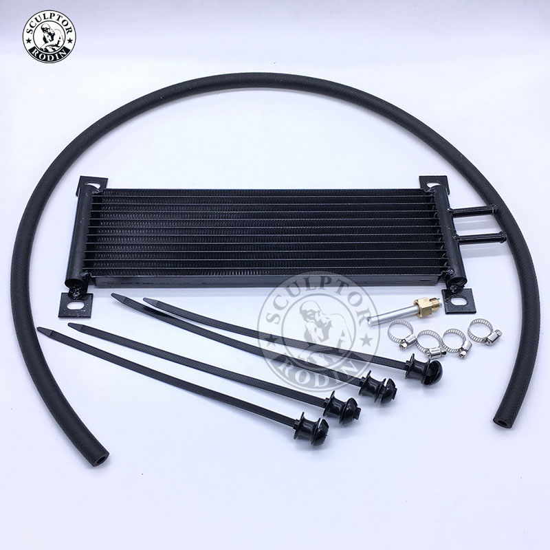 Oil Cooler Aluminum Transmission Oil Cooler Automatic Stacked Plate Oil Cooler Radiator 4 6 8 12 13Row 15Row 22Row