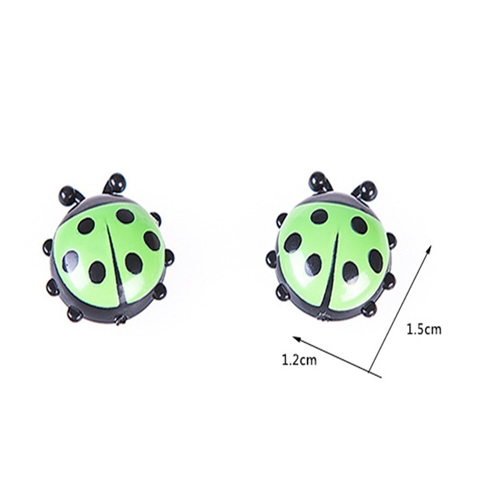Mini imanes de nevera de mariquita, pegatinas magnéticas creativas para decoración del hogar, pegatina, 6 uds.