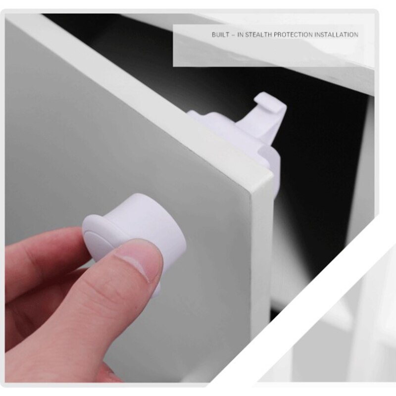 12 Sloten + 2 Sleutels Baby Veiligheid Kabinet Sloten Kind Proof Kabinet Sloten Zijn Eenvoudig Te Installeren Geen Boor Gereedschap of Schroeven