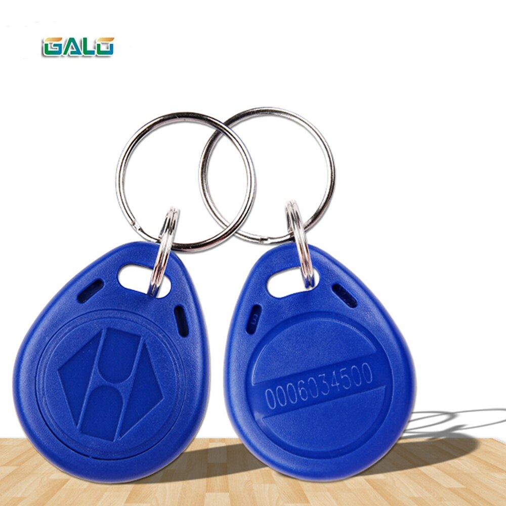 Lector de código EM4100 TK4100, dispositivo de lectura manual, 125KHz, RFID, copiadora, escritor, duplicador, programador, EM4305, T5577, tarjetas de identificación y Keyfobs regrabables: 2 Writable Tags