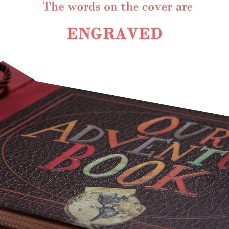 Álbum de bricolaje hecho a mano, álbum de recortes Vintage, nuestro libro de aventuras, álbum de foto de libro de recuerdos familiar