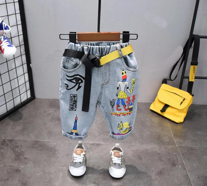 Kinderen Broek Zomer Jongens Denim Shorts Cartoon Shorts Voor Kinderen 2-6Years Peuter Broek Kleding