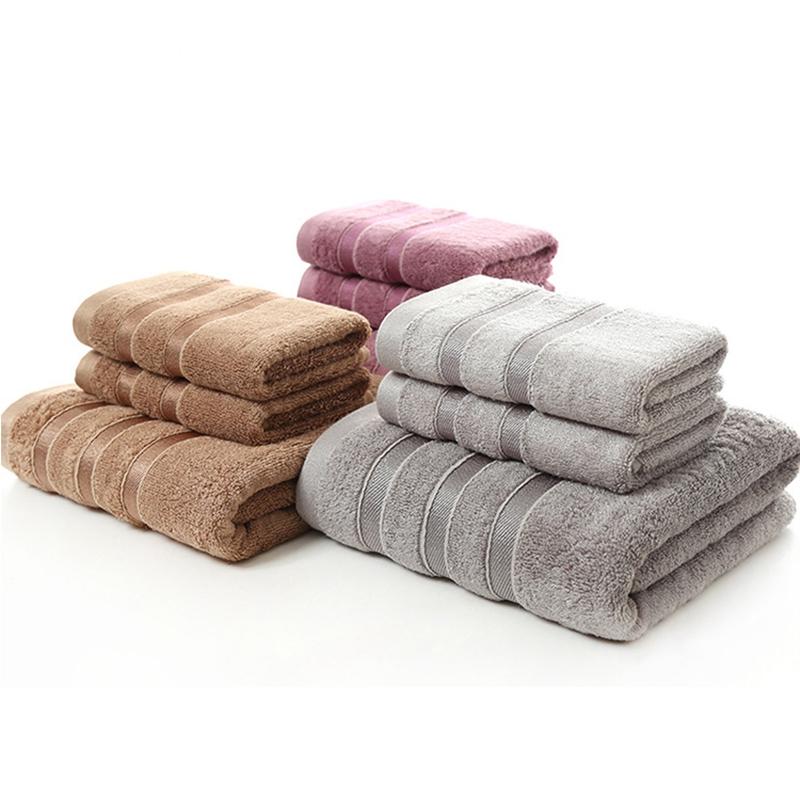 50 100% Bamboevezel Handdoeken Paars Grijs Bruin Bad Gezicht Handdoek Set Cool Bamboe Absorberende Gezonde Badkamer Handdoeken Voor Volwassenen