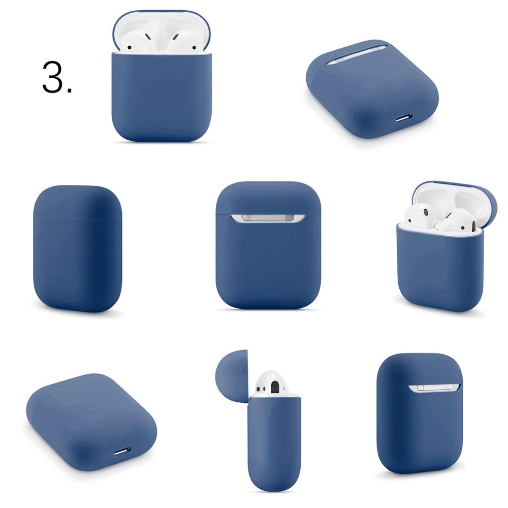 Slim Silicone Oortelefoon Case Voor Apple Airpods Case Cover Voor AirPods Draadloze Opladen Box Ultra Dunne Voor AirPods Protector Case