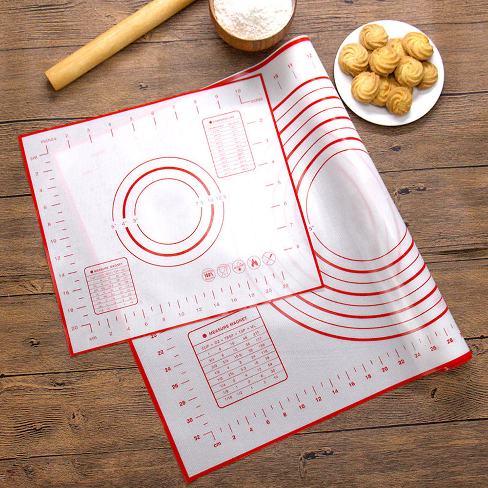 Silicone Baking Mat Pizza Dough Maker Pastry Kitchen Gadgets Cooking Tools Utensils Bakeware Kneading Accessories Lot