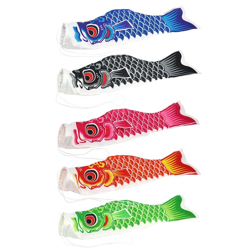 Kleurrijke Japanse Stijl Windzak Karper Wind Sok Vlag Mini Koinobori Vis Wind Streamer Thuis