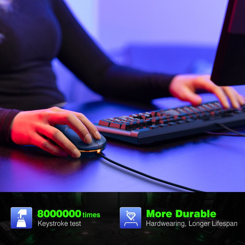 ONIKUMA Gaming Keyboard Mouse Combo Home Office Mechanical Wired Gamer Keyboard And Mouse Set Game Combo