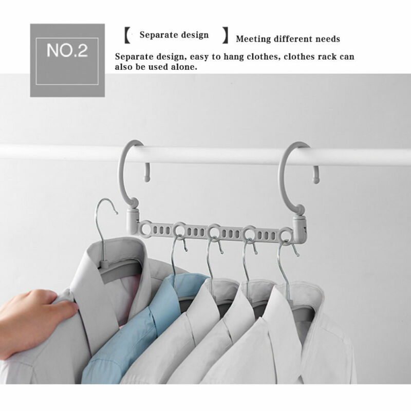 Ruimtebesparende hanger, magische kledinghanger met haak, kastorganizer, amerikaanse kleding- en garderobekastopslag