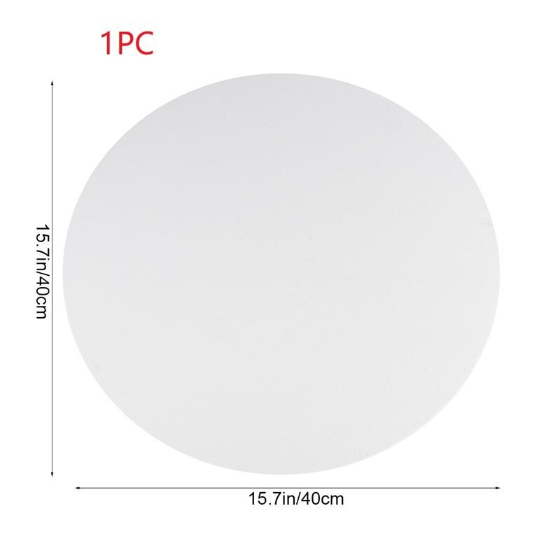Round Canvas Drawing Board Premium Art Painting Board Artist Round Shape Canvas Board Oil Paint Canvas Sketchpad: 1PC 40CM