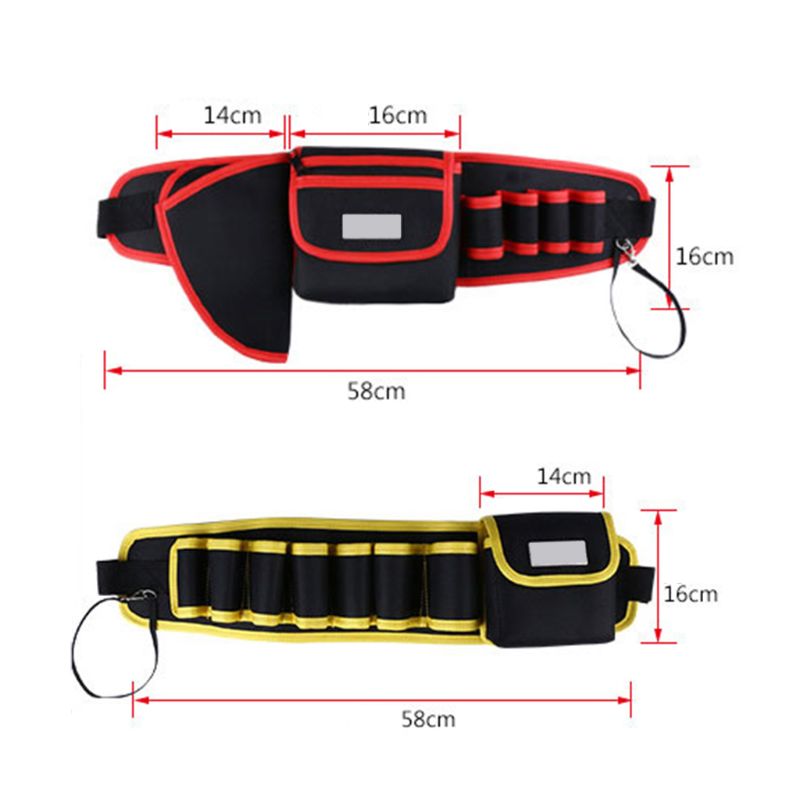 Electrician Drill Tool Bag Waist Pocket Pouch Belt Storage Holder Maintenance Kit