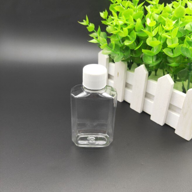 100ml Empty PET Bottle Plastic Portable Clear Refillable Flip-Top Bottles For Travel Makeup Liquid Gel Lotion Container