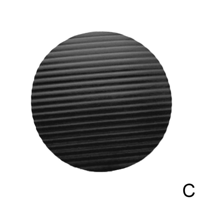Almohadillas redondas para hacer ejercicio, almohadillas para Yoga, almohadilla de protección del pecho, almohadillas para hacer ejercicio, almohadillas para hacer ejercicio, almohadillas acolchadas para codos de apoyo plano: One-size black