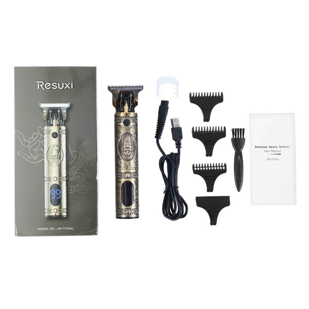 Lcd Mannen Tondeuse Clipper Professionele Kapper Tondeuse Scheerapparaat Tondeuse 0Mm Kapper Tondeuse Haar Snijmachine Maaier: Hair Trimmer10