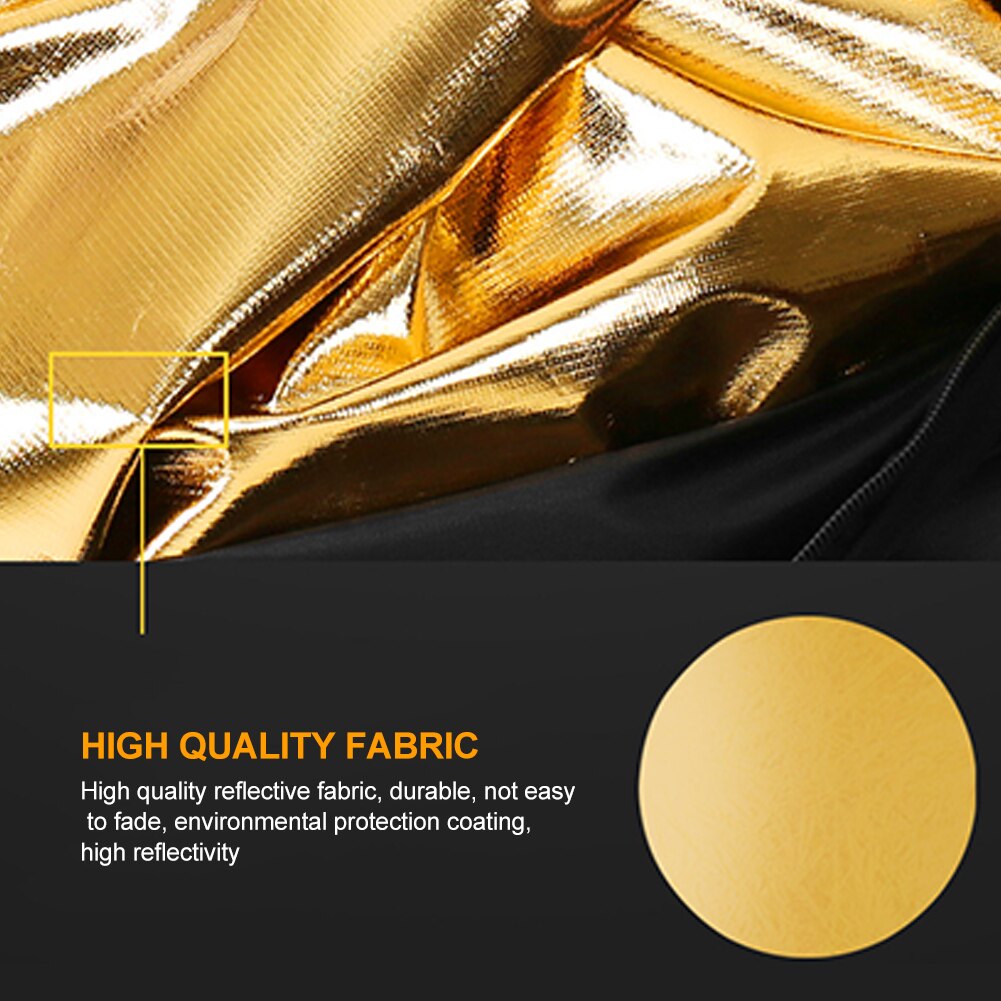 31.5inch Photography Reflector Soften Light Round Multi Photo 5 In 1 For Studio Gold Silver White Black Translucent