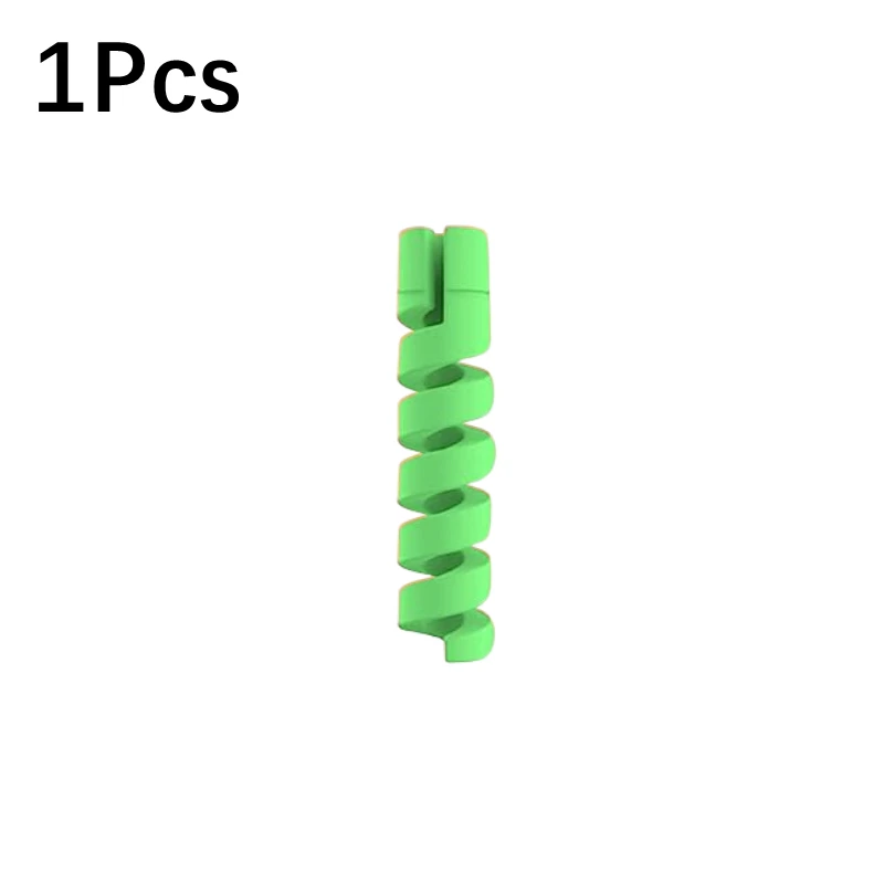 per iPhone iPad Avvolgicavo a spirale Protezione risparmiatore mini Cavo di ricarica USB Supporto per cavi Fascette Gestione cavi Organizzatore di cavi: Blu