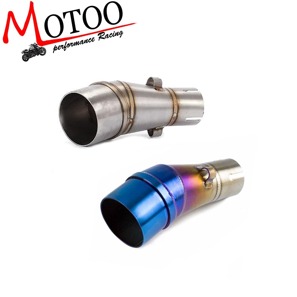Motorfiets uitlaat middenpijp verbinding demper voor kawasaki  z250 z300 ninja 250r ninja 250 ninja 300 verbindingspijp