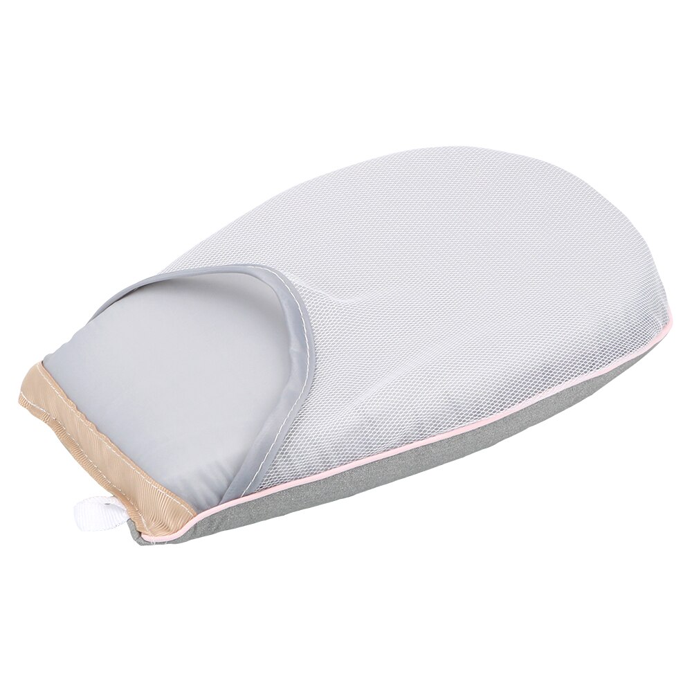 Håndholdt mini strygepude t-shirts ærme strygebrætholder varmebestandig til tøj beklædningsgenstand portabe anti damp handsker: B