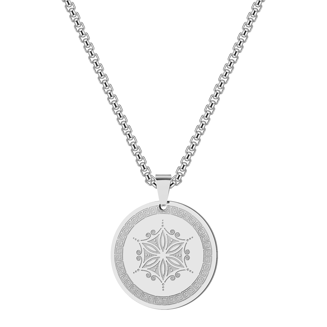 Chandle Aphrodiet 'S Bloem Talisman Bloem Van Aphrodiet Symbool Van Liefde Schoonheid Griekse Mythologie Ketting: Staal Kleur