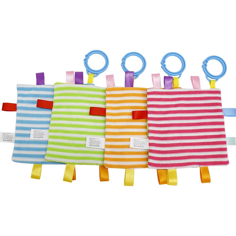 Toalla de etiqueta cómoda y cuadrada suave para bebé, toalla calmante para bebé, Toalla de baño multifunción con agarre para bebé