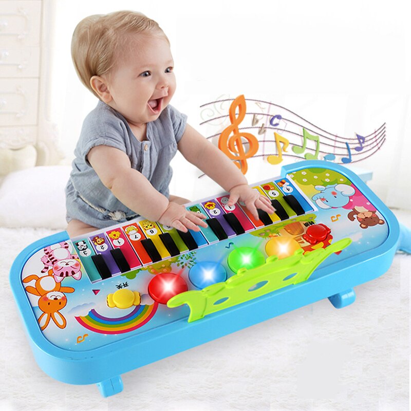 Børn pædagogisk baby mini musikalsk klaver legetøj multifunktionel 24- nøgle slik børn spædbørn elektronisk orgel klaver fødselsdag