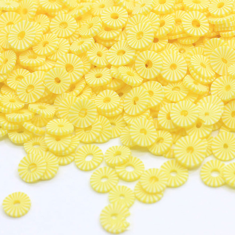 100G Fruit Ananas Plakjes Polymeer Klei Sprinkles Voor Ambachten Maken Diy Vulmateriaal Nail Art Decor Accessoires