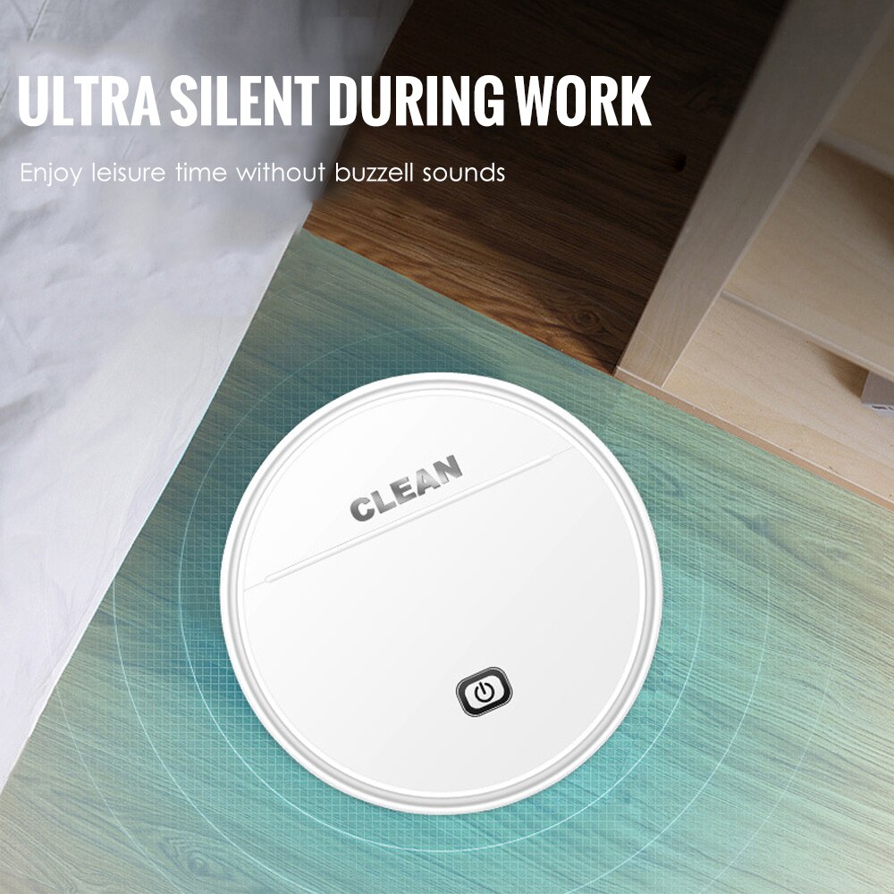 Robot Vacuum Automatic Robotic Vacuum Cleaner Mop and Vacuum 2-In-1 Ultra Slim Body High Coverage Long Battery Life Ideal