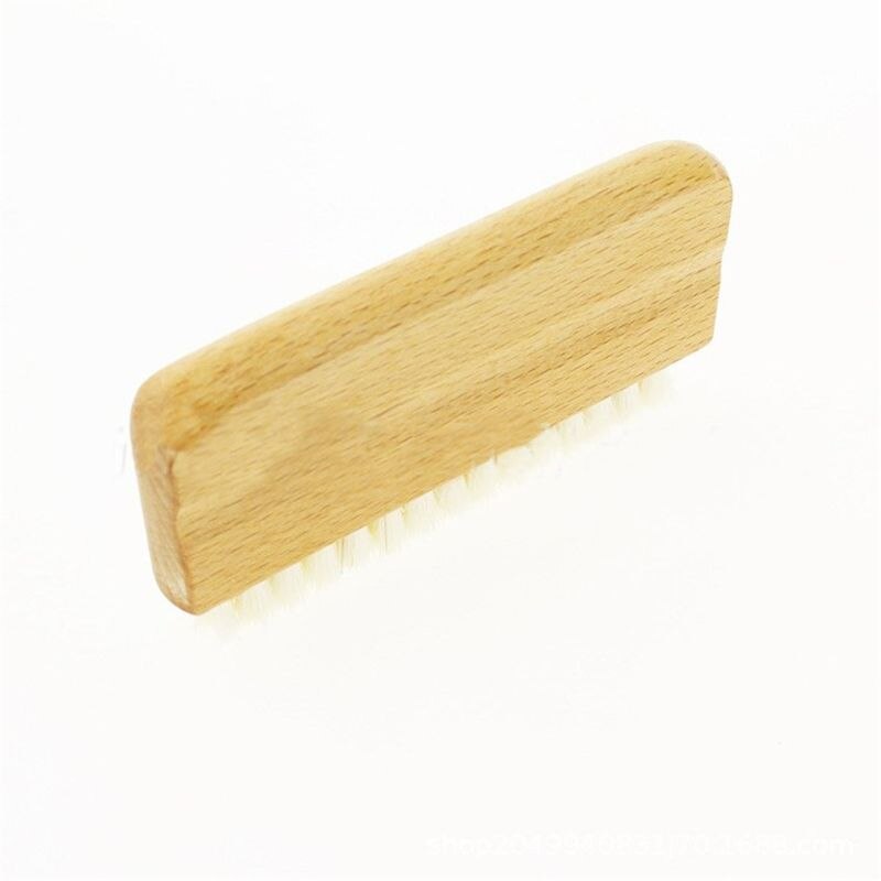 LP Vinyl Record Cleaning Brush Anti-static Goat Hair Wood Handle Brush Cleaner for Cd Player Turntable Tools Kit