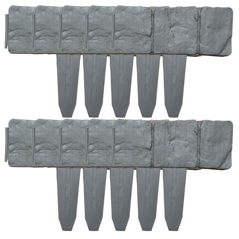 10Pcs Imitatie Steen Landschap Hek Tuin Plant Grens Rand Gazon Grens