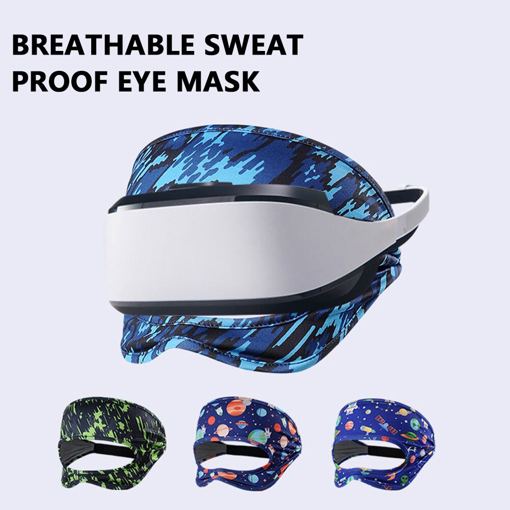 Mascarilla facial con impresión Digital 3D para gafas de realidad Virtual, banda elástica ajustable y transpirable para el sudor, para Oculus Quest 2 Virtual Real