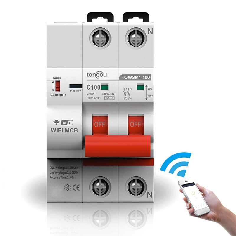 Circuit Breaker Remote Wifi Switch Control App Smart Wireless Timing Off Control WIFI Circuit Breaker Timer Remote Control
