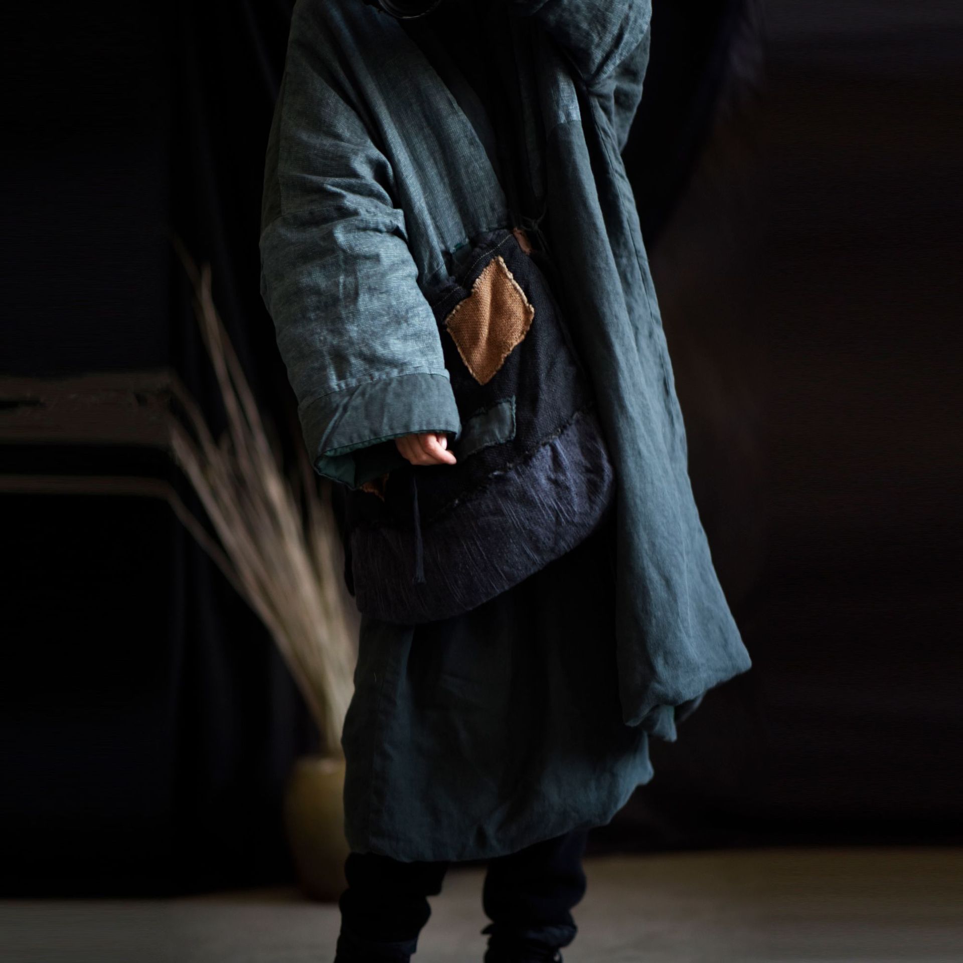 Sac Patchwork en lin pour femmes, Vintage, 2022