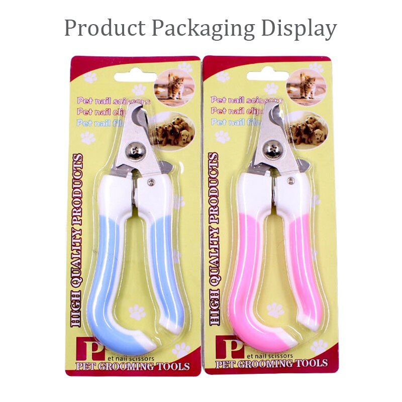 Stainless Steel Cat Nail Trimmer Pet Nail Clipper Cutter Pet Dog Grooming Tools Set with Beautiful Packaging