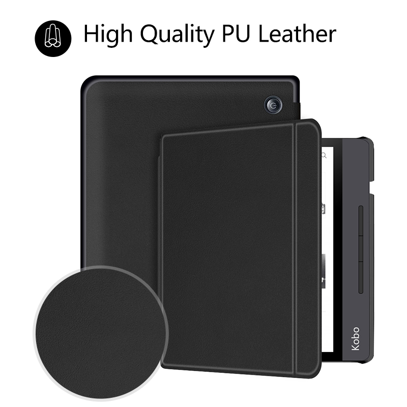 Case for All Kobo Libra H2O 7 Inch e-Books Premium PU Leather hard Shell Cover with Auto Sleep/Wake