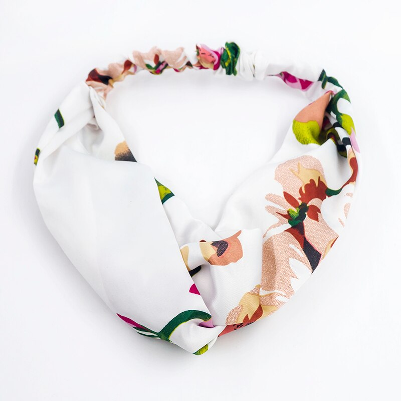 1pc retro kors turban bandasje bandanas hårbånd bohemiske hårbånd print pannebånd hår tilbehør hodepakke for gravide kvinner