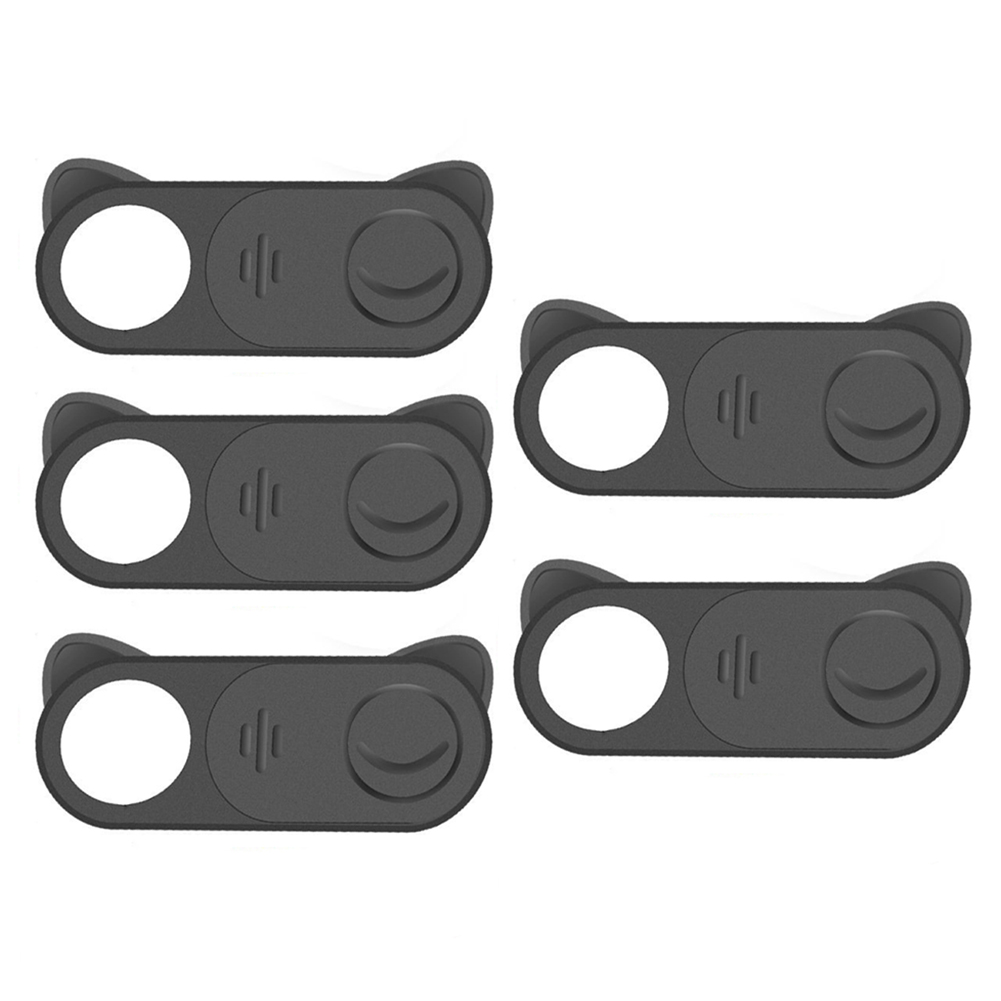 Computer kamera cover plast webcam cover slide til mac, macbook pro, imac, laptop, surfcase pro, echo show, telefon kamera blok: 5 stk