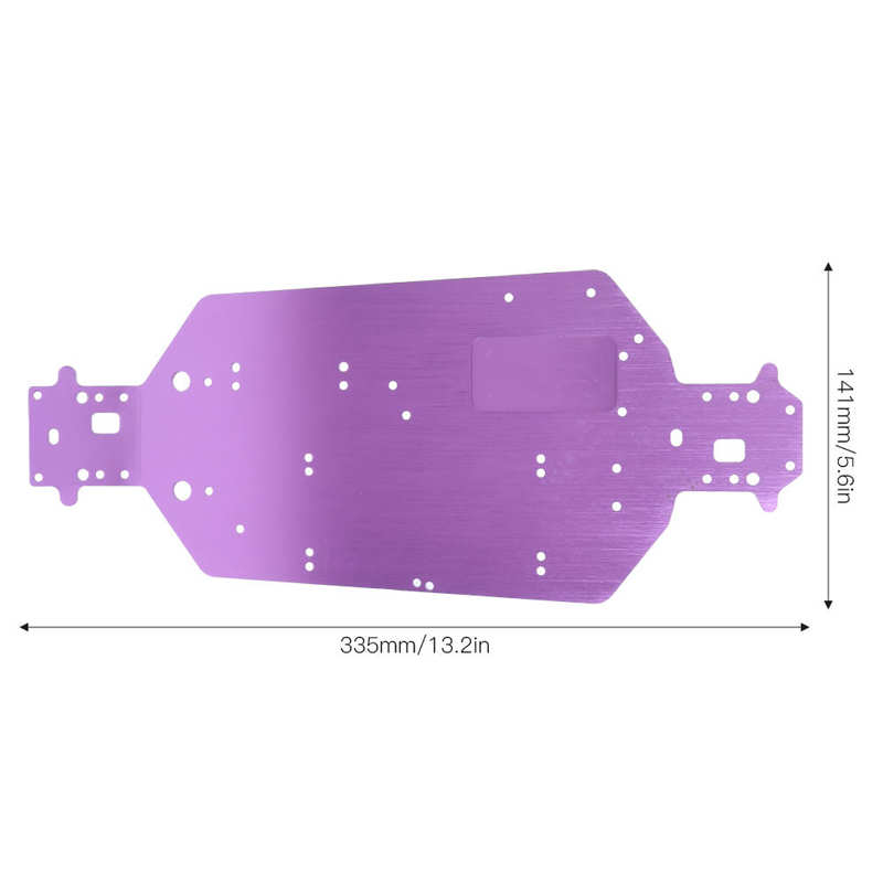 Aluminum Alloy Chassis Upgrade Parts Fit for HSP 94107 94111 94110 94124 RC Car