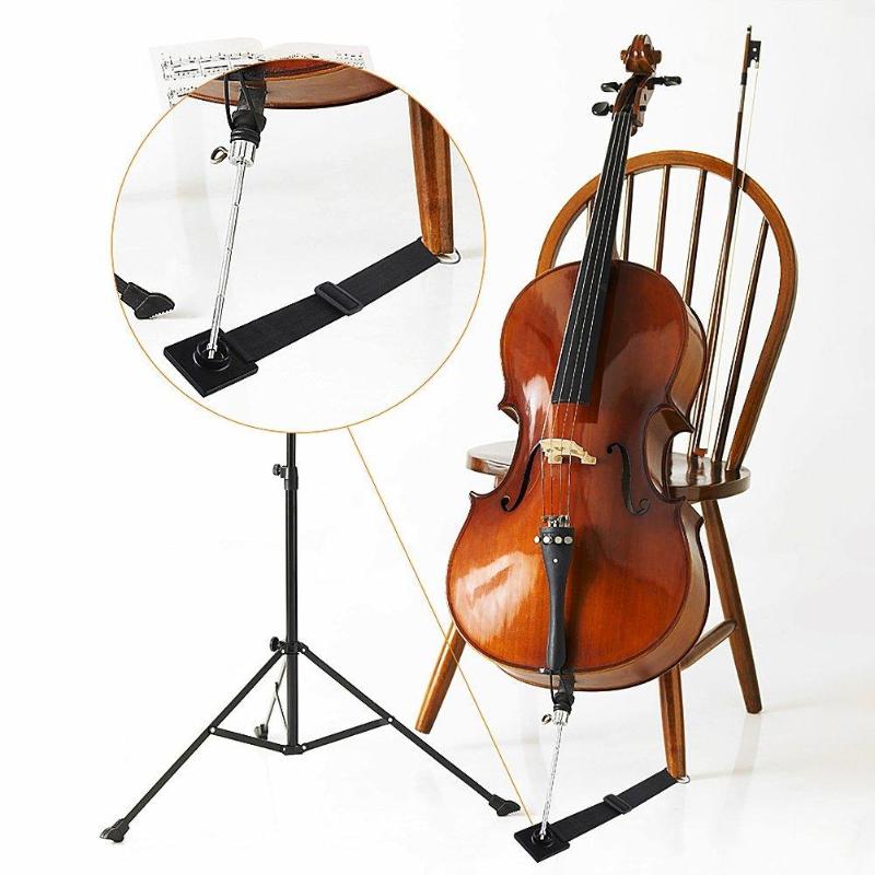 Cello Bass Antislip Pad Mat Cello End Pin Stoppers Antislip Apparaat Verstelbare Zwart Cello Anti Mat Pad