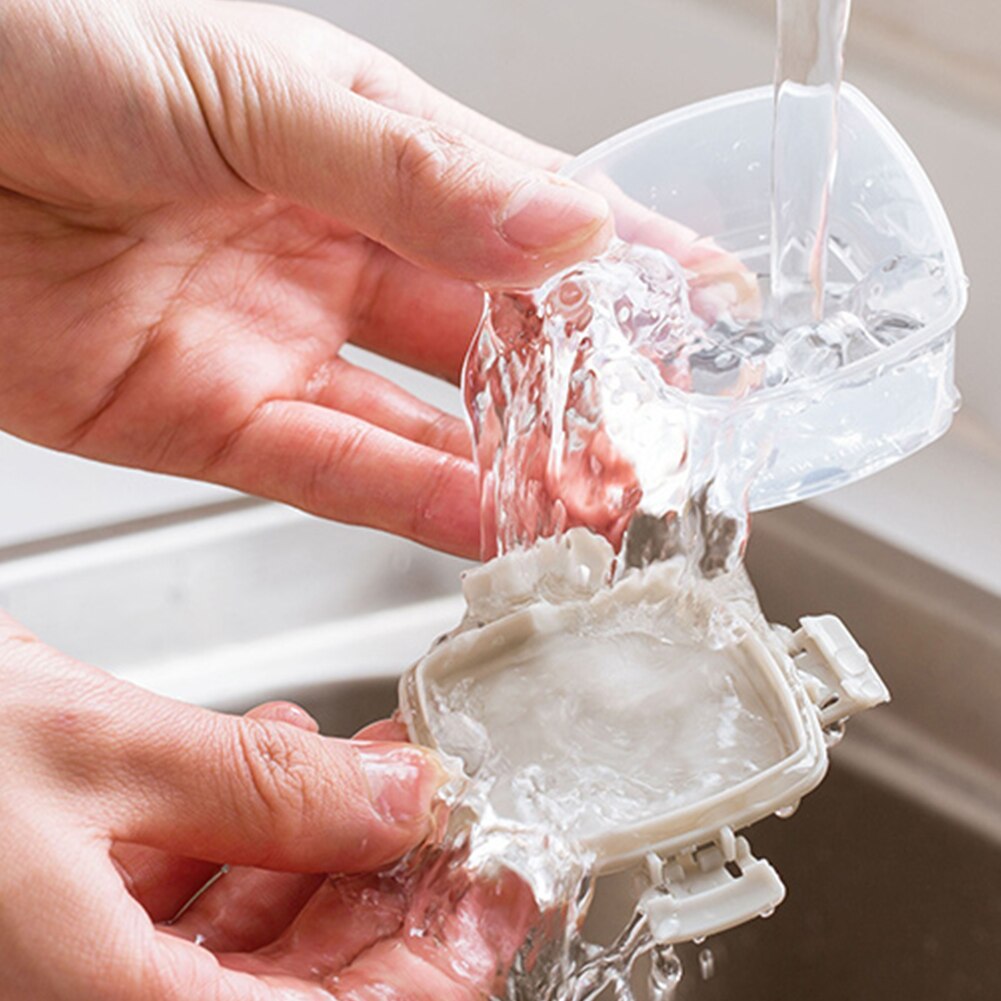 4pcs Mini Seasoning Box Portable Transparent Sauce Jam Squeeze Bottle Easy Clean PP Storage Box With Lid Spices Barbecue Kitchen