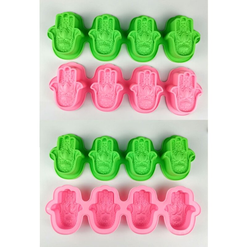 Lotus In De Palm Zeep Mold Khamsah Hamsa Hand Epoxyhars Siliconen Mal Hand Van Fatima Kaars Hars Gieten Mallen gereedschap