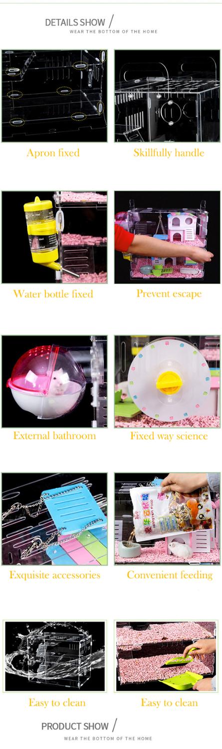 Acryl Hamster Kooi Bevestiging Rubber Ring