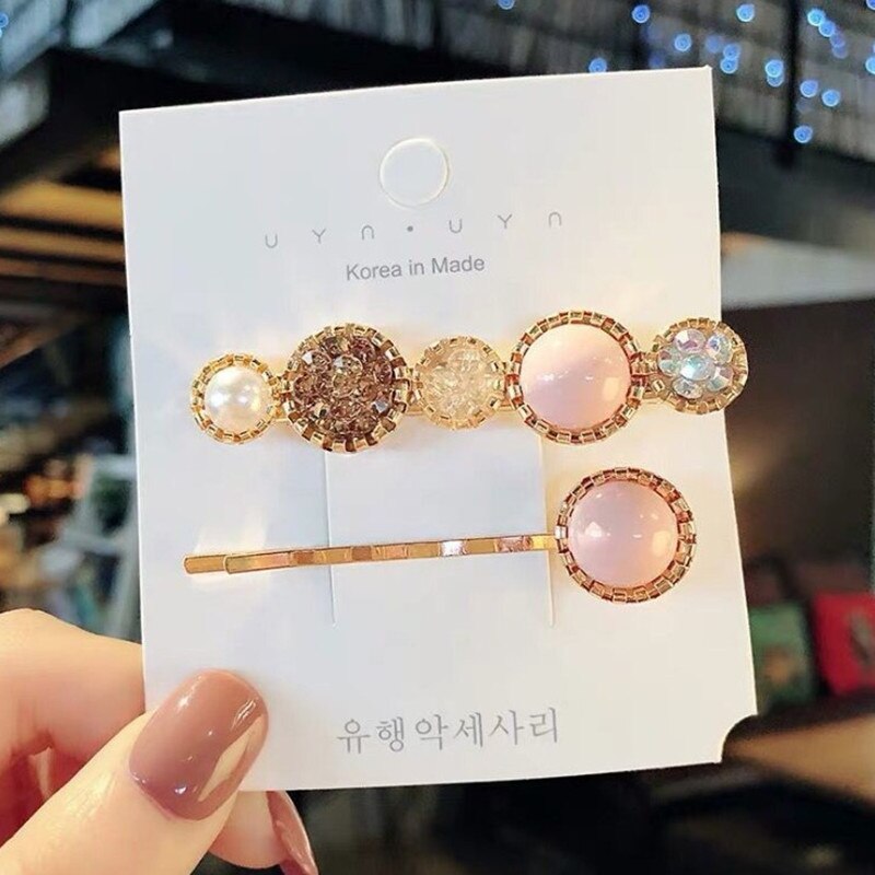 2/3/4 Pcs/Set Korea Eenvoudige Metalen Haarspelden Voor Vrouwen Hollow Star Hartvorm Haarspeldjes Goud Kleur hairgrip Haaraccessoires: NO.11