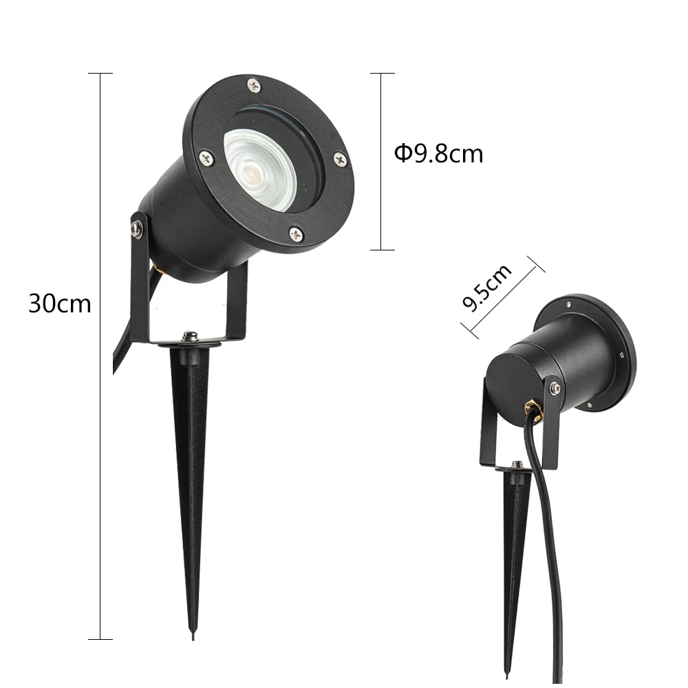 LED COB Gartenbeleuchtung 5W AC110V 220V DC12V 24V Outdoor Spike Rasenlampe Wasserdichte Beleuchtung Garten Wegstrahler