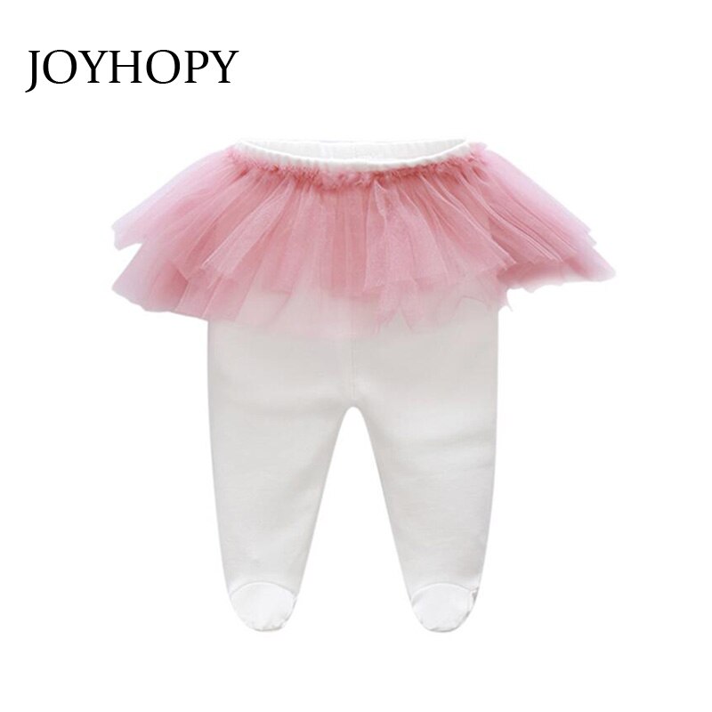 Joyhopy 0-2y børn forår/efterår strømpebukser bomuld baby pige tøj børn spædbørn strikkede strømpebukser blød spædbørn tøj