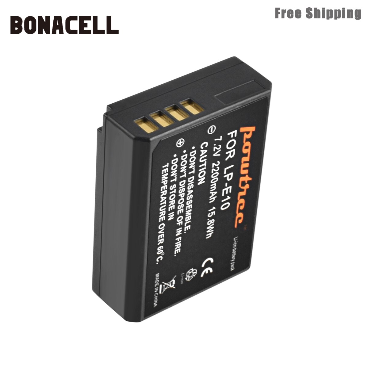 Bonacell 2200mAh LP-E10 LP E10 LPE10 Camera Batterij + LCD Oplader Voor Canon 1100D 1200D 1300D Rebel T3 T5 KUS X50 X70 Batterij L50