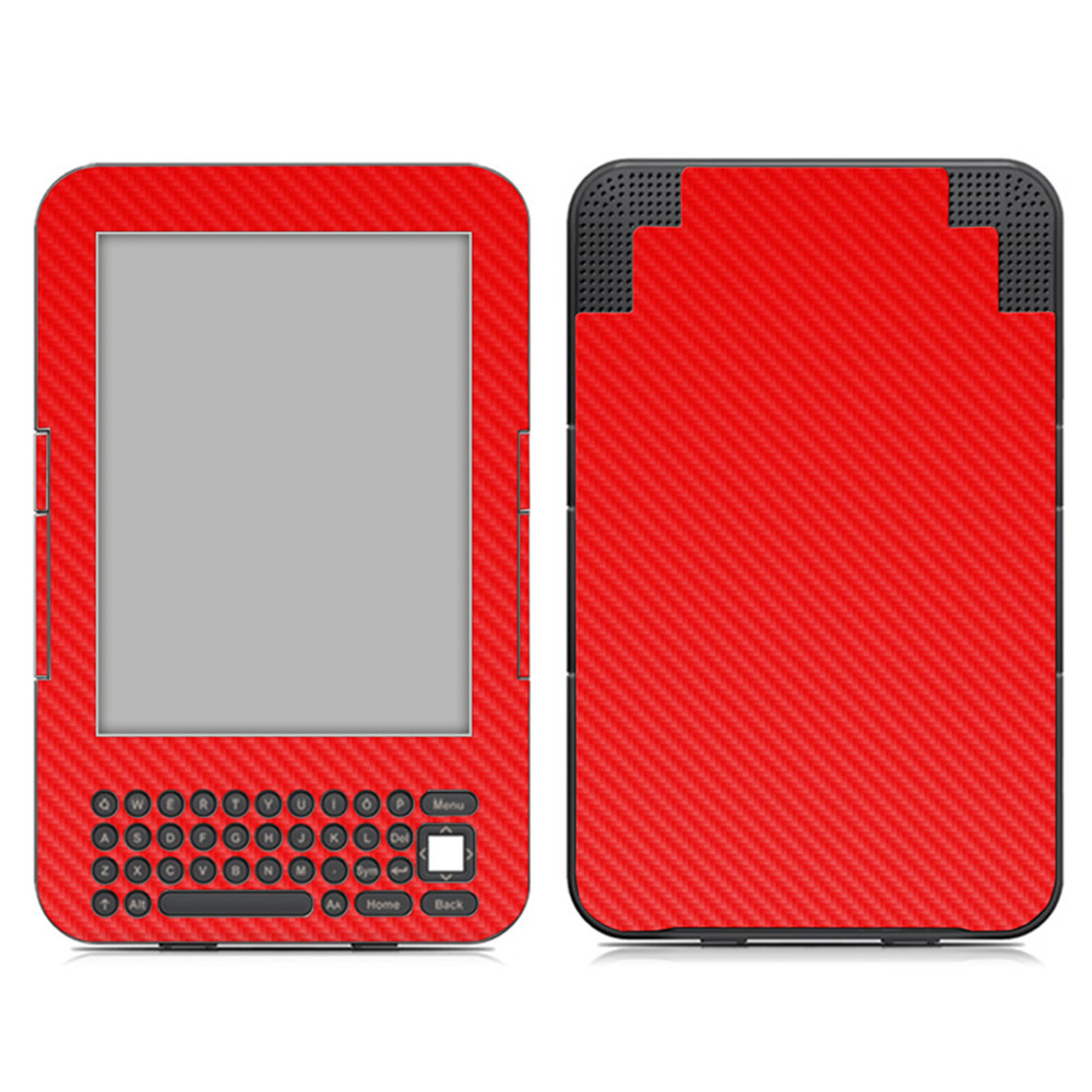 for Kindle 3 Keyboard k3 carbon fiber skin sticker