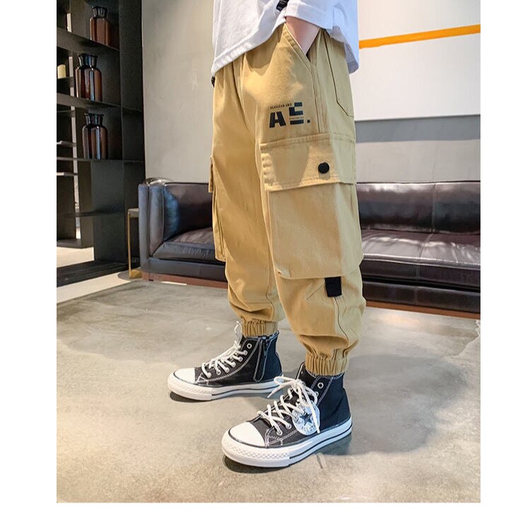 Chłopięce spodnie dresowe Streetwear dla dzieci dorywczo spodnie hip-hopowe dla nastolatków dzieci biegaczy spodnie typu Casual