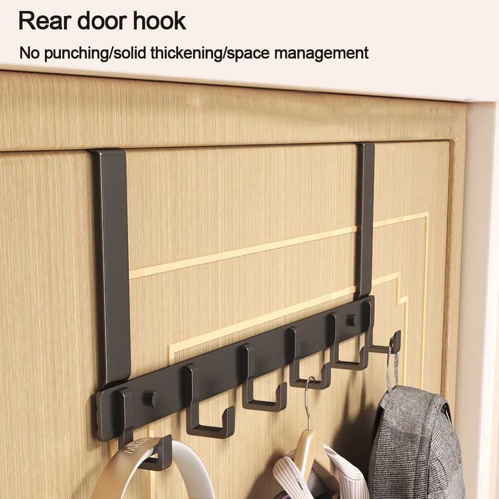 Haken über der Tür 6 Haken Kleidung Mantel Hütte Handtuch Halfter Heimat Schlecht Veranstalter Gestell Küchen zubehör Halfter