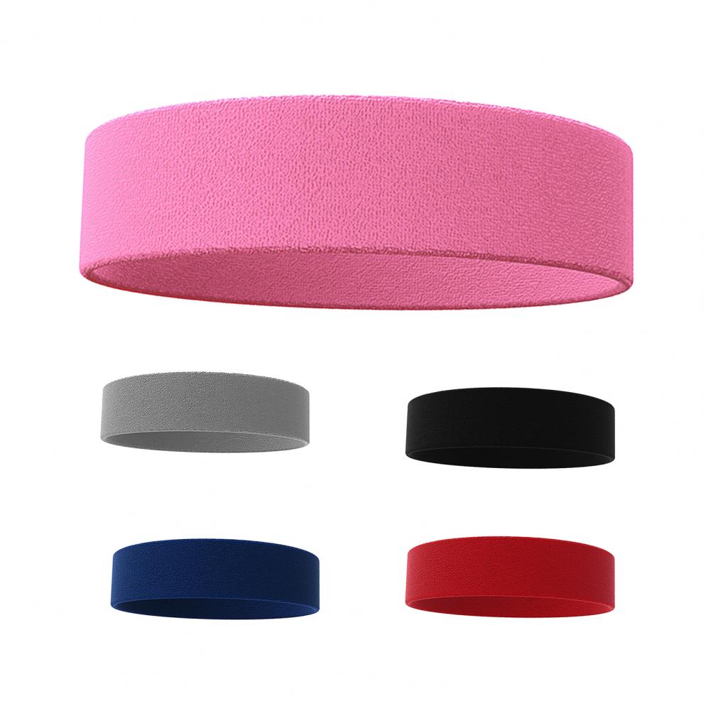 1 pc stirnbänder aus elastischem, saugfähigem baumwoll-sport-stirnband für sportliche betätigung