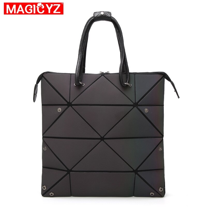 MAGICYZ Frauen Handtasche Leucht Geometrische Falten tasche Luxus Frauen Handtasche Diamant Gitter Frau Shoudler Taschen